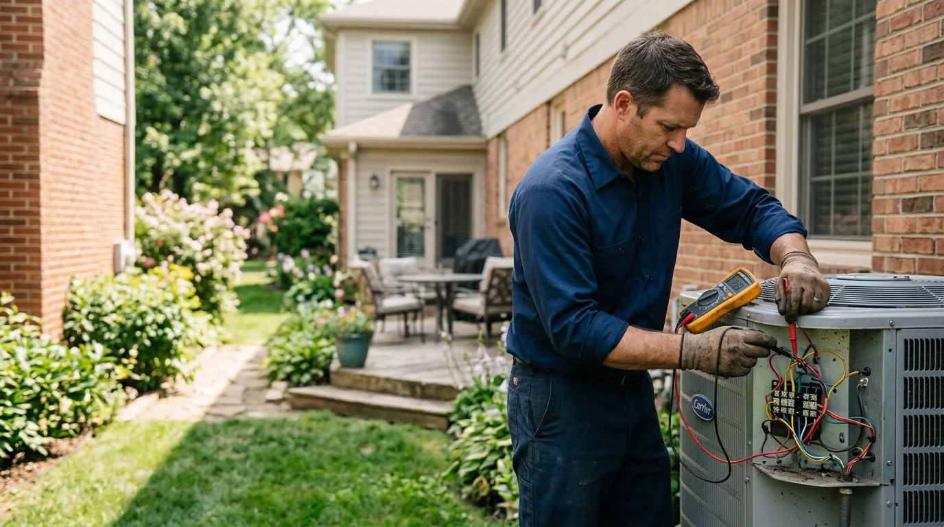 HVAC technician working near Winfield, AL